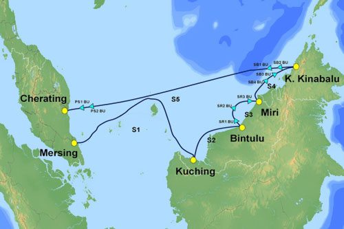 马来西亚SKR1M海底电缆仅25%容量被使用
